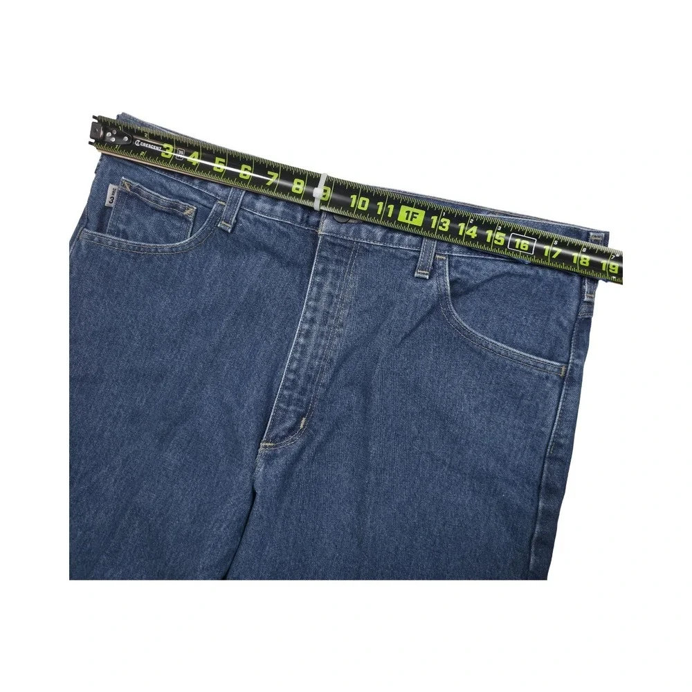 Carhartt FR Jeans Mens 38x30 Blue Denim Flame Resistant FRB160 DNM Work Pants PP